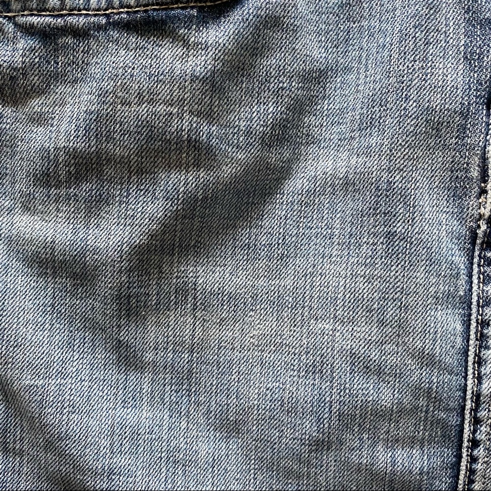7 For All Mankind denim mini skirt with A pocket - Picture 4 of 6